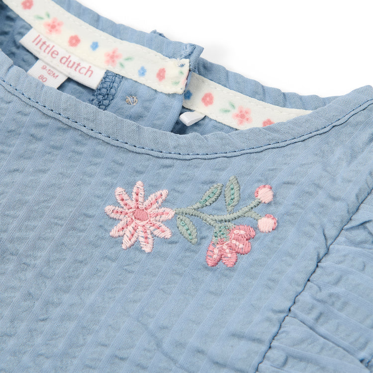 LITTLE DUTCH. Μπλουζάκι αμάνικο Denim Blue