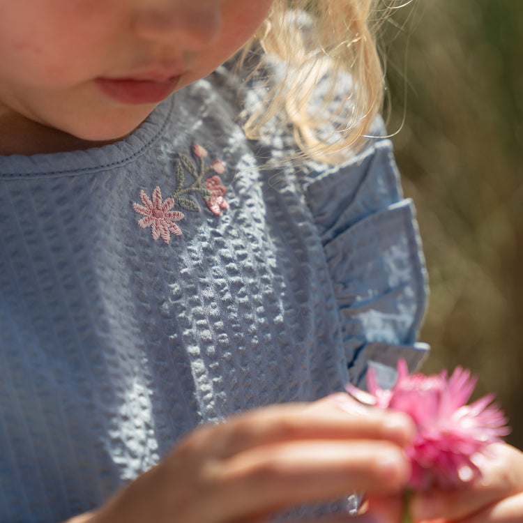 LITTLE DUTCH. Μπλουζάκι αμάνικο Denim Blue