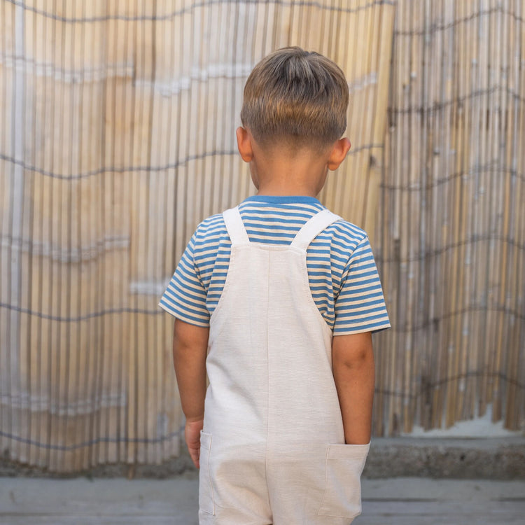 LITTLE DUTCH. T-shirt short sleeves Indigo Sand stripe