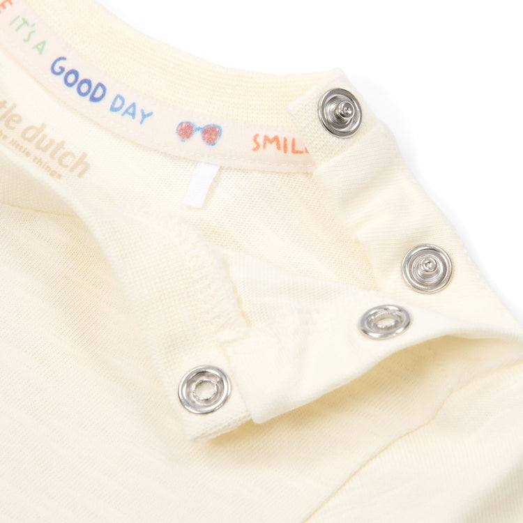 LITTLE DUTCH. T-shirt short sleeves Creme