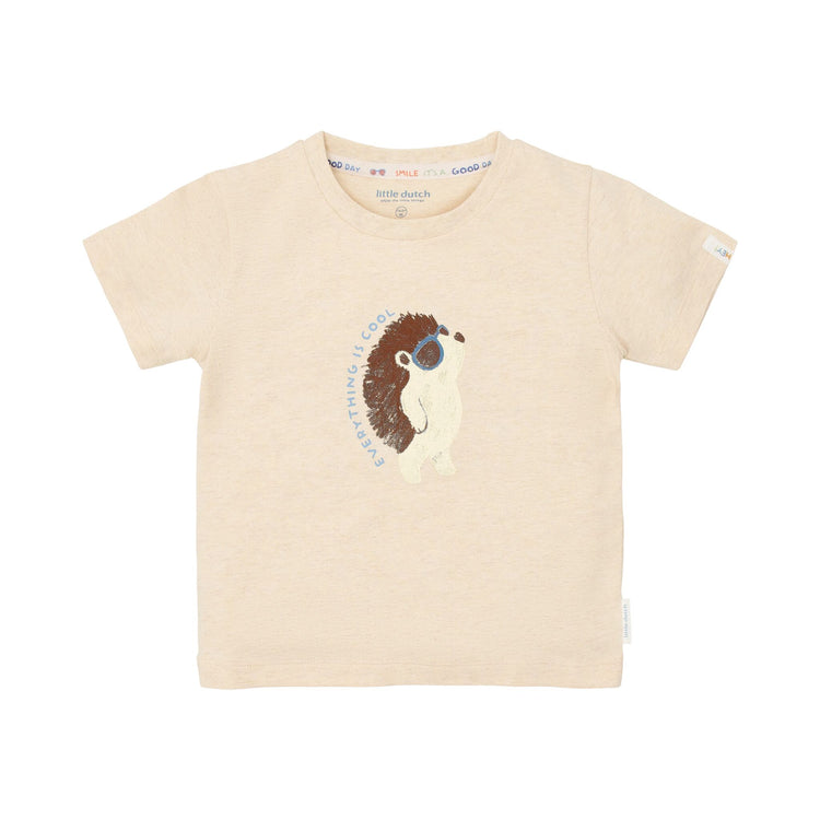 LITTLE DUTCH. T-shirt short sleeves Biscuit melange