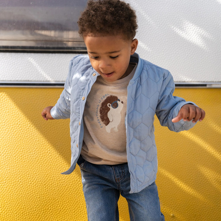 LITTLE DUTCH. T-shirt short sleeves Biscuit melange