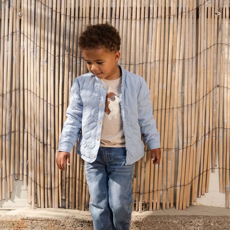 LITTLE DUTCH. T-shirt short sleeves Biscuit melange