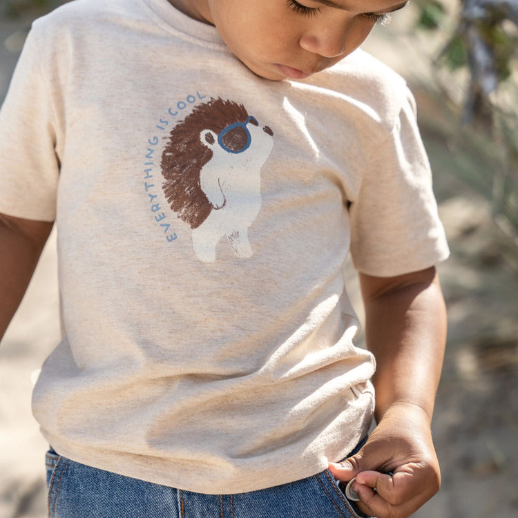 LITTLE DUTCH. T-shirt short sleeves Biscuit melange