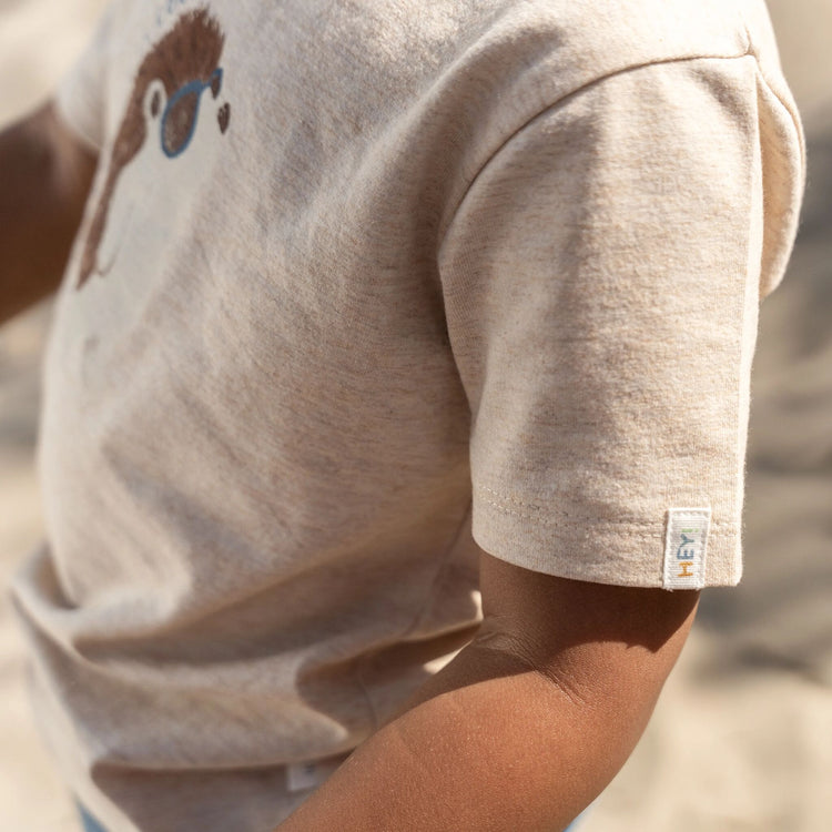 LITTLE DUTCH. T-shirt short sleeves Biscuit melange