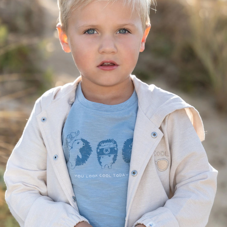 LITTLE DUTCH. T-shirt short sleeves Steel Blue