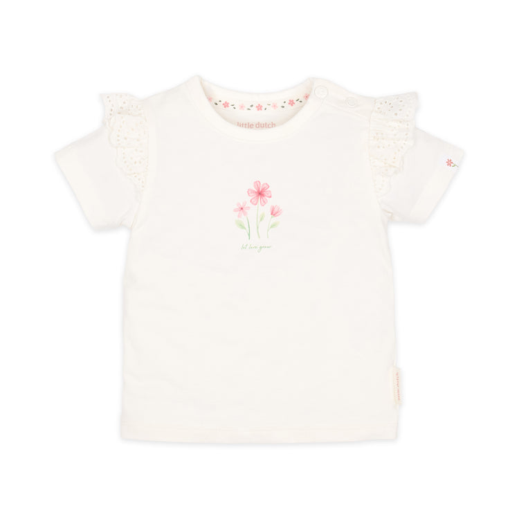 LITTLE DUTCH. Μπλουζάκι κοντομάνικο λευκό