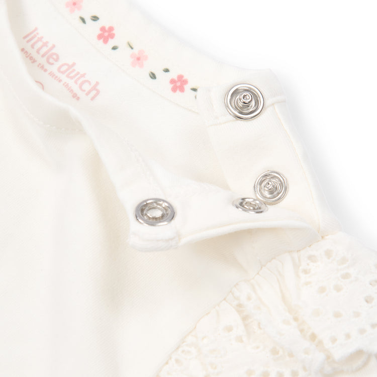 LITTLE DUTCH. Μπλουζάκι κοντομάνικο λευκό