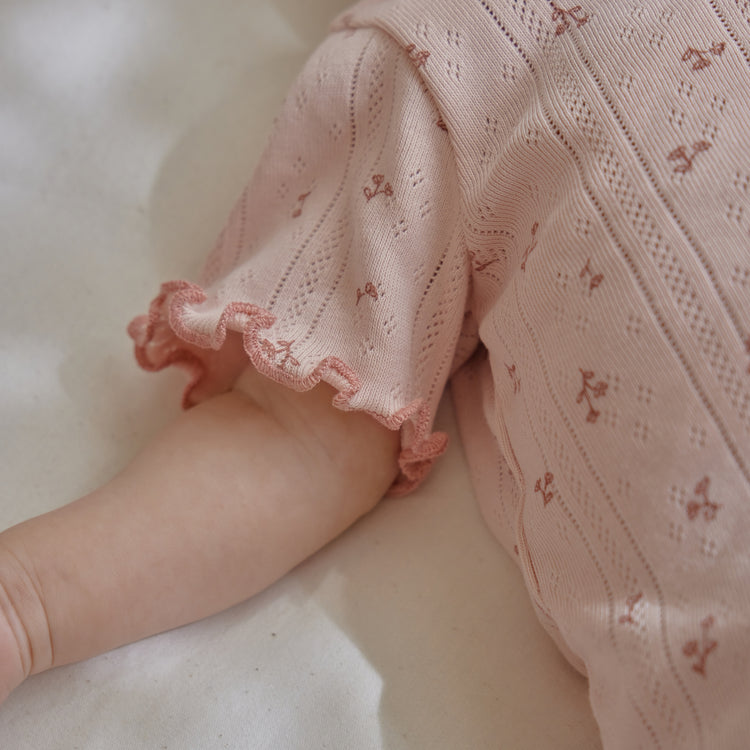 LITTLE DUTCH. Μπλουζάκι κοντομάνικο ροζ Fairy Flowers