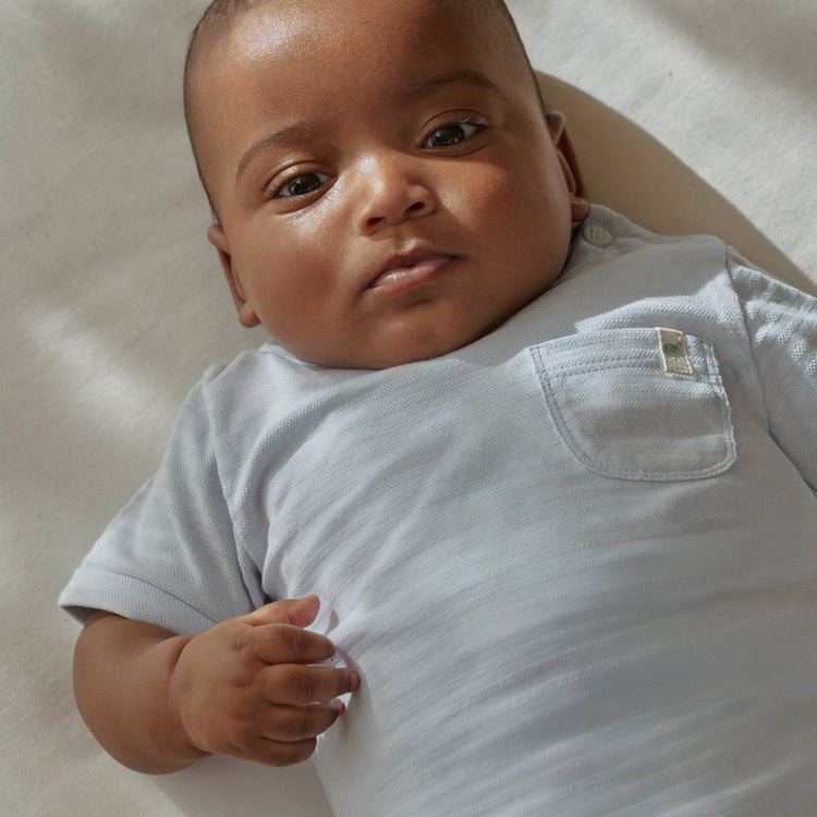 LITTLE DUTCH. Μπλουζάκι κοντομάνικο μπλε Baby Blue