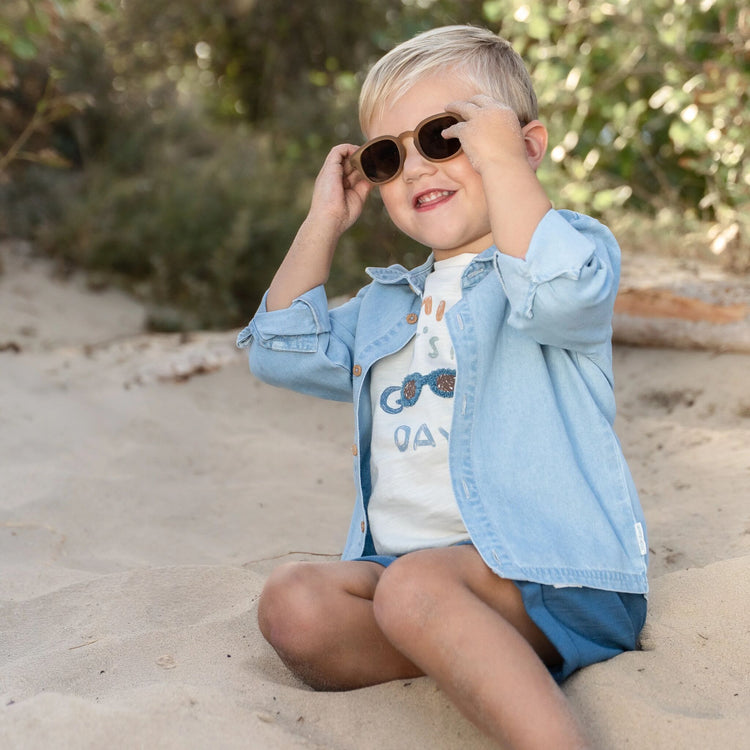 LITTLE DUTCH. Πουκάμισο μακρυμάνικο Denim