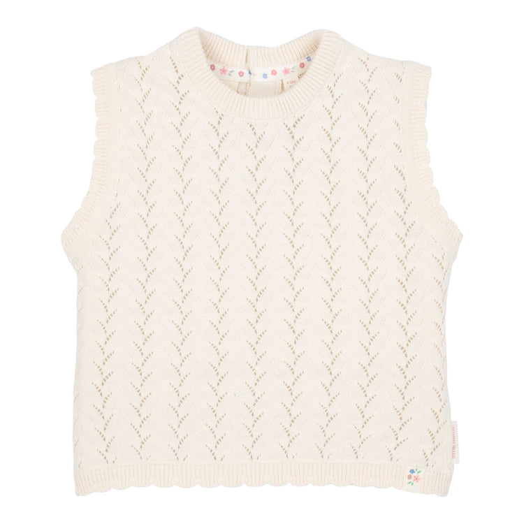 LITTLE DUTCH. Knitted singlet Creme