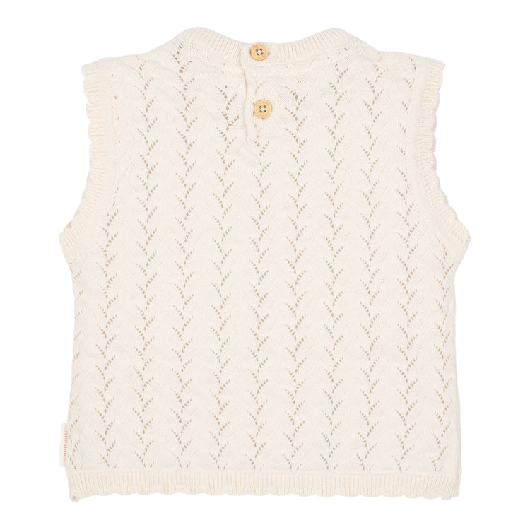 LITTLE DUTCH. Knitted singlet Creme