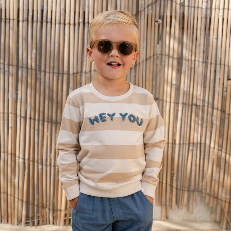 LITTLE DUTCH. Sweater Biscuit Stripe