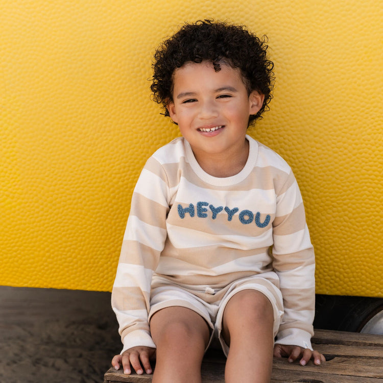 LITTLE DUTCH. Φούτερ Biscuit Stripe