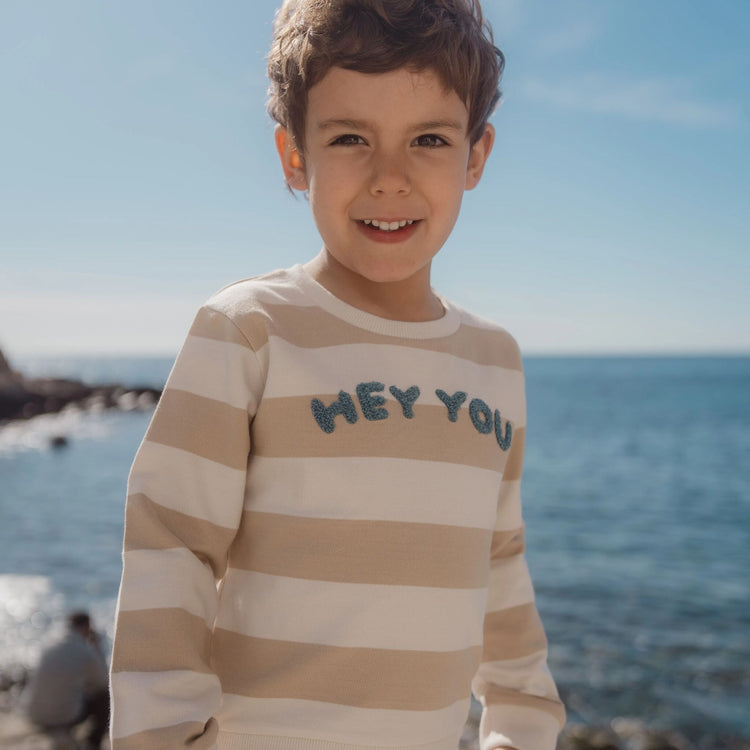 LITTLE DUTCH. Φούτερ Biscuit Stripe