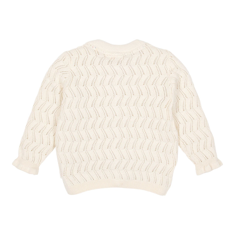 LITTLE DUTCH. Knitted cardigan Creme - 104