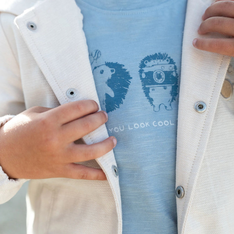 LITTLE DUTCH. Ζακέτα με κουκούλα Sand