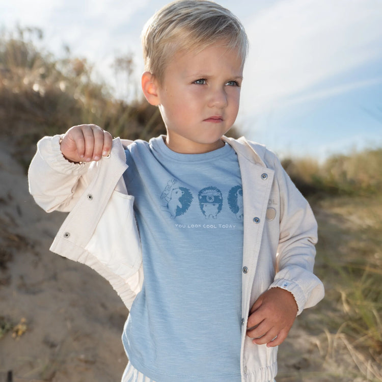 LITTLE DUTCH. Ζακέτα με κουκούλα Sand