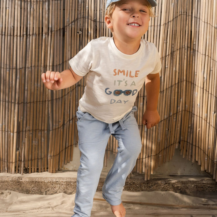 LITTLE DUTCH. Pants Steel Blue