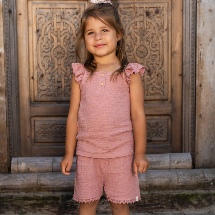 LITTLE DUTCH. Παντελονάκι κοντό Pink Blush