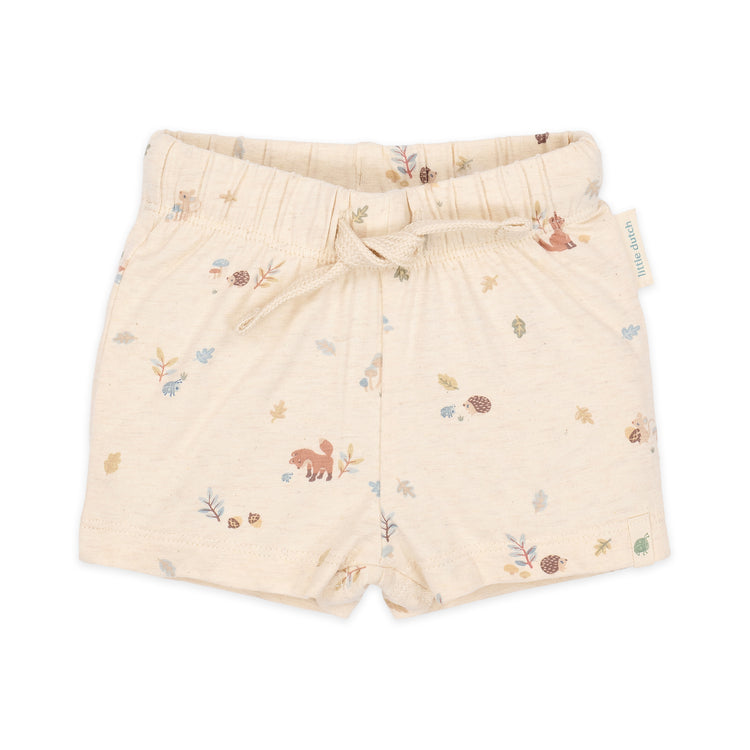 LITTLE DUTCH. Παντελονάκι κοντό κρεμ Forest Nature