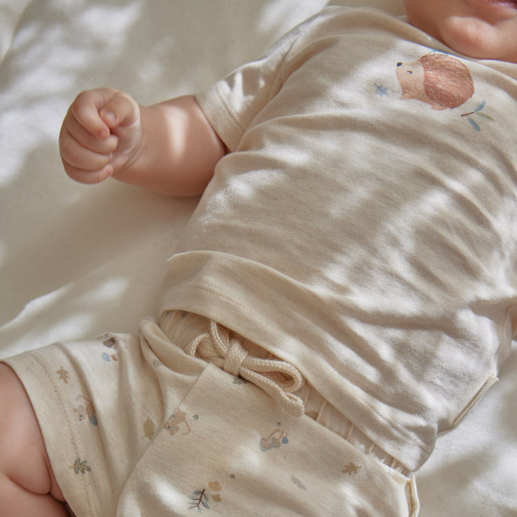 LITTLE DUTCH. Παντελονάκι κοντό κρεμ Forest Nature