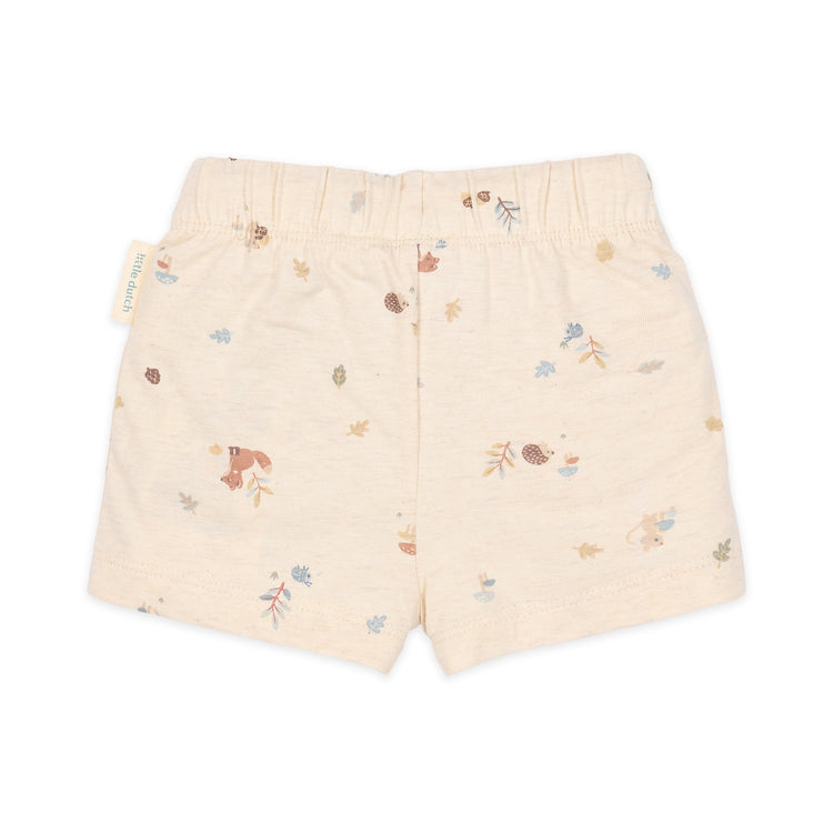 LITTLE DUTCH. Παντελονάκι κοντό κρεμ Forest Nature