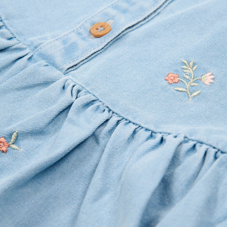 LITTLE DUTCH. Φορεματάκι κοντομάνικο Denim