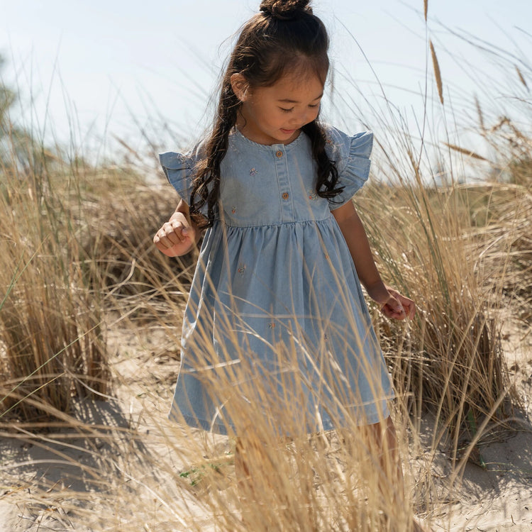 LITTLE DUTCH. Φορεματάκι κοντομάνικο Denim