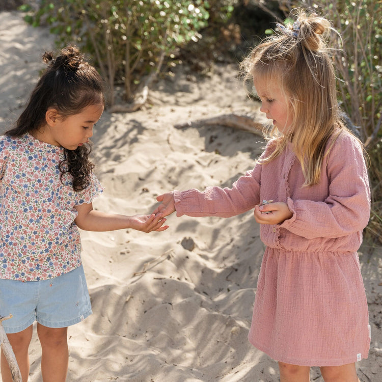 LITTLE DUTCH. Dress long sleeves Pink Blush