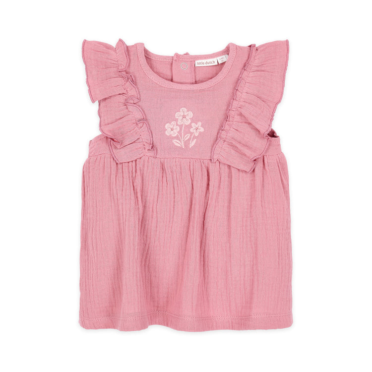 LITTLE DUTCH. Σετ φορεματάκι με σορτσάκι Pink Blush