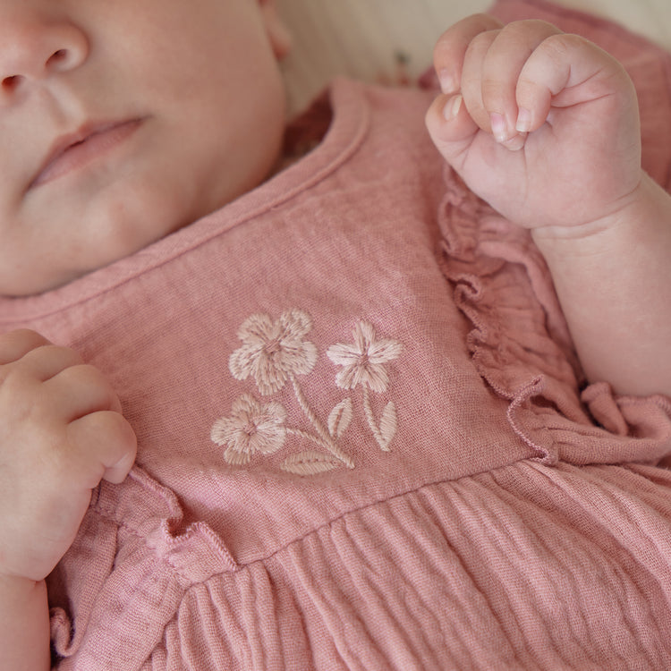 LITTLE DUTCH. Σετ φορεματάκι με σορτσάκι Pink Blush