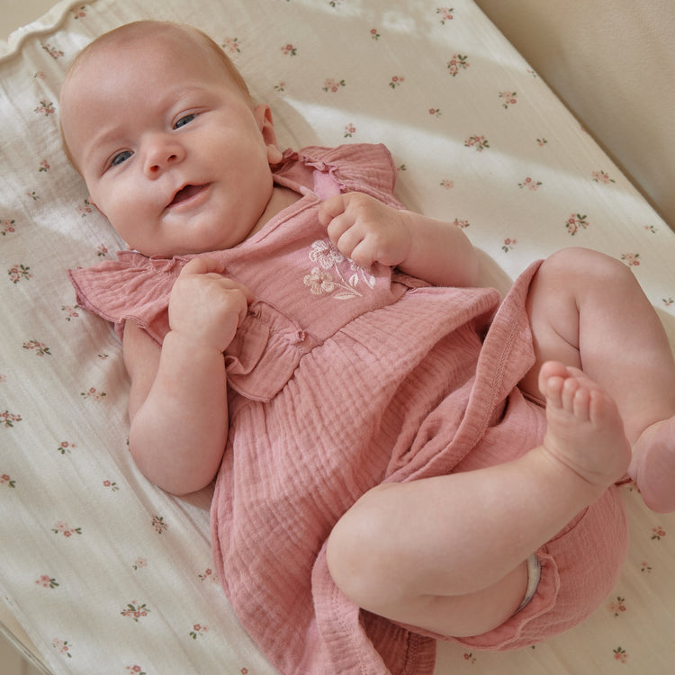 LITTLE DUTCH. Σετ φορεματάκι με σορτσάκι Pink Blush