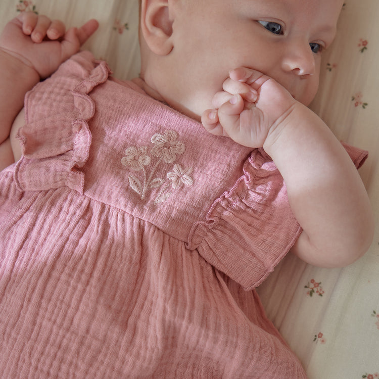 LITTLE DUTCH. Σετ φορεματάκι με σορτσάκι Pink Blush