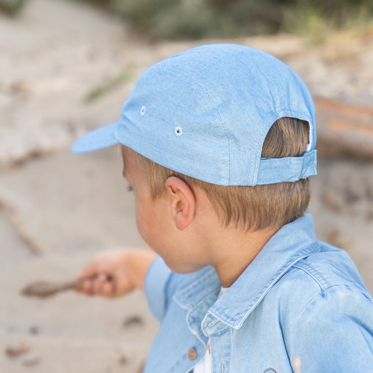 LITTLE DUTCH. Cap denim with HEY! print - 48.