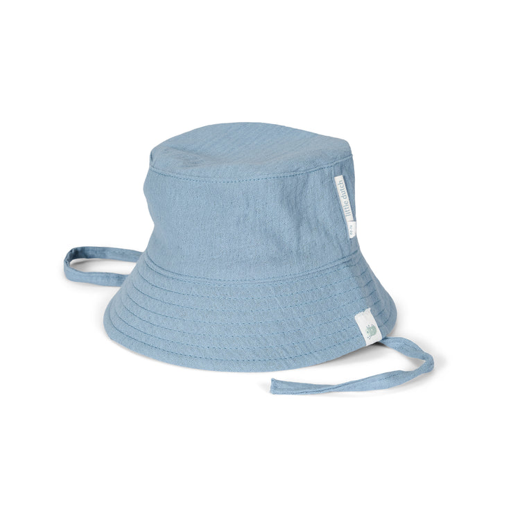 LITTLE DUTCH. Hat Stone Blue - Size 2 (3-6 months)