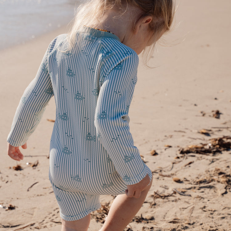 LITTLE DUTCH. Ολόσωμο μακρυμάνικο μαγιό Ocean Adventure