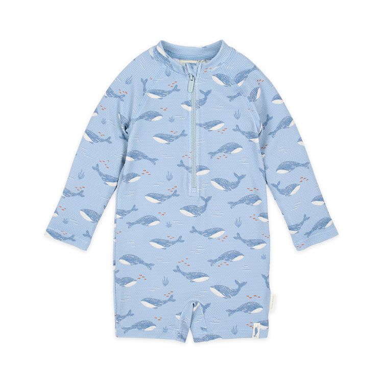LITTLE DUTCH. Long Sleeve Swimsuit Ocean Splash