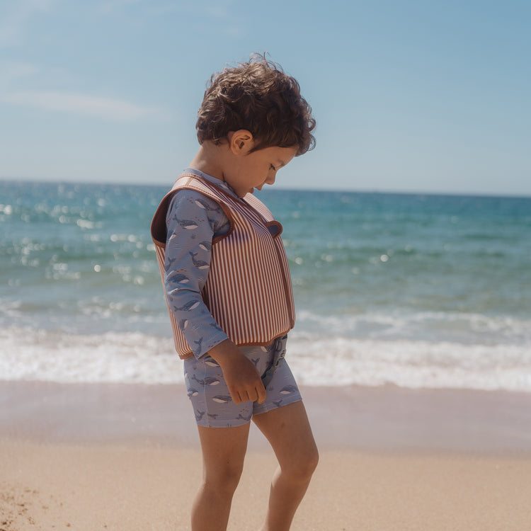 LITTLE DUTCH. Ολόσωμο μακρυμάνικο μαγιό Ocean Splash