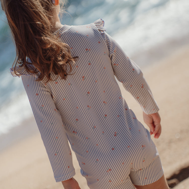 LITTLE DUTCH. Long Sleeve Swimsuit Dreamy Stripes