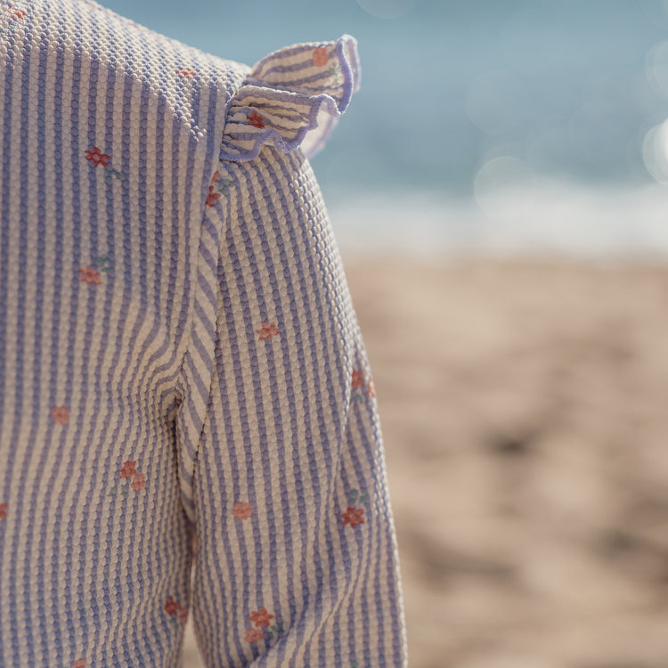 LITTLE DUTCH. Long Sleeve Swimsuit Dreamy Stripes