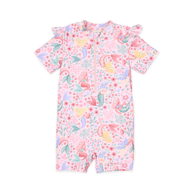 LITTLE DUTCH. Short Sleeve Swimsuit Dreamy Mermaid