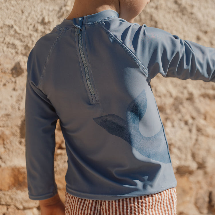 LITTLE DUTCH. Long Sleeve Swim Shirt Ocean Blue