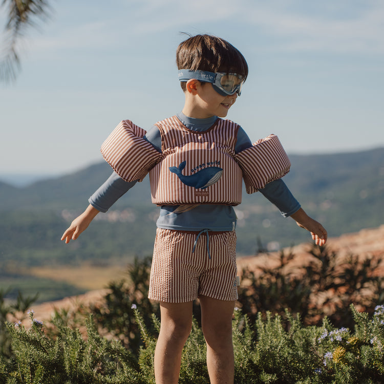 LITTLE DUTCH. Long Sleeve Swim Shirt Ocean Blue
