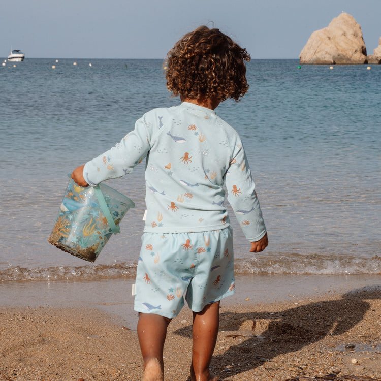 LITTLE DUTCH. Long Sleeve Swim Shirt Ocean Friends