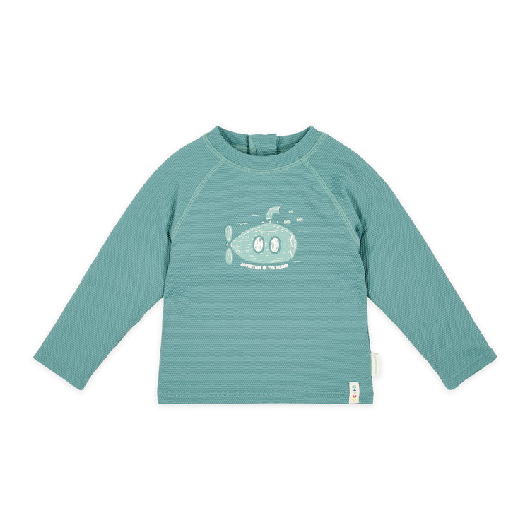 LITTLE DUTCH. Long Sleeve Swim Shirt Ocean Green