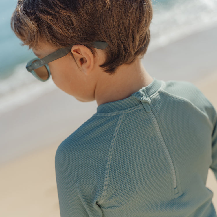 LITTLE DUTCH. Long Sleeve Swim Shirt Ocean Green