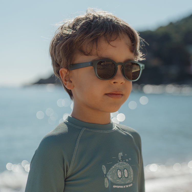 LITTLE DUTCH. Long Sleeve Swim Shirt Ocean Green