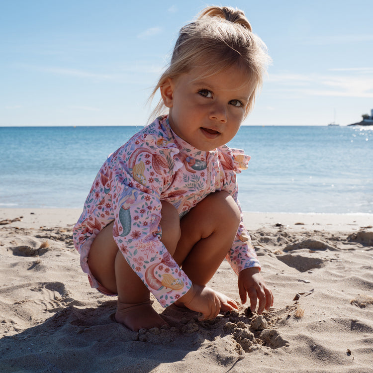 LITTLE DUTCH. Long-Sleeve Swim Shirt and Bottoms Dreamy Mermaid